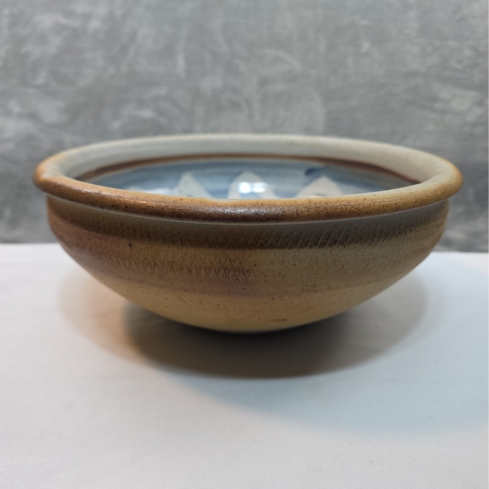 Vintage Holmes County 10" Stoneware Bowl Stamped